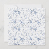 Something Blue Victoriaanse Bruiloftsborrel Kaart (Achterkant)