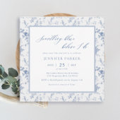 Something Blue Victoriaanse Bruiloftsborrel Kaart