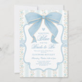 Something Blue voor Bride Blue Bow Vrijgezellenfee Kaart (Voorkant)