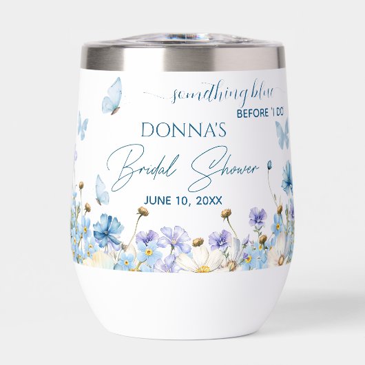 Something Blue voor 'I do' Floral Vrijgezellenfees (Voorkant)