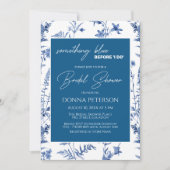 Something Blue voor 'I do' Floral Vrijgezellenfees Kaart (Voorkant)