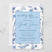 Something Blue voor 'I do' Floral Vrijgezellenfees Kaart (Voorkant)