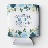 Something Blue Voor Ik Blauwe Bloemen Doe Blikjeskoeler (Achterkant)