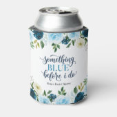 Something Blue Voor Ik Blauwe Bloemen Doe Blikjeskoeler (Blikje Achterkant)