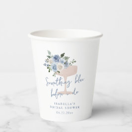 Something Blue voor ik bruidsmeisjesfeest doe Papieren Bekers