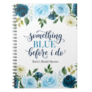 Something Blue voor ik de marinebloemen doe Notitieboek