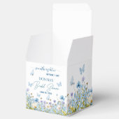 Something Blue voor 'Ik doe' Bloemige Bruids-Showe Bedankdoosjes (Geopend)