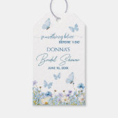 Something Blue voor 'Ik doe' Bruidsdouche met bloe Cadeaulabel (Voorkant)