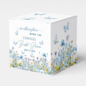 Something Blue voor 'Ik doe' Bruiloftsfeest met bl Bedankdoosjes (Voorkant Zijde)