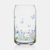 Something Blue voor 'Ik doe' Florale Bruidsborrel Blikvorm Glas (Achterkant)