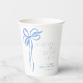 Something Blue voor ik het doe Bruidsmeisjesfeestj Papieren Bekers (Voorkant)