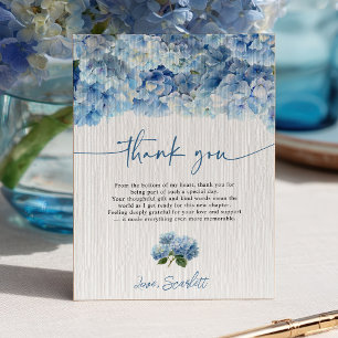 Something Blue voor ik trouw met jou Blauwe Horten Kaart