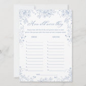 Something Blue Vrijgezellenfeest Guess Leeftijd Sp Kaart (Voorkant)