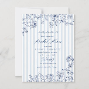 Something Blue Vrijgezellenfeest Party Invitation Kaart