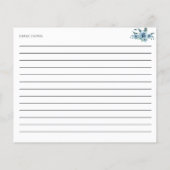 Something Blue Vrijgezellenfeest Recept Bloemen (Achterkant)