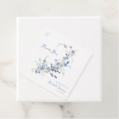 Something Blue Wildbloemen Bruidsdiner Bedankjes Labels (In situ)