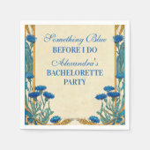 Something Blue Wildflower Bachelorette Feest Servet (Voorkant)