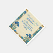 Something Blue Wildflower Bachelorette Feest Servet (Hoek)