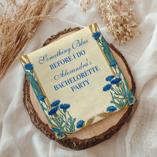 Something Blue Wildflower Bachelorette Feest Servet