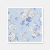 Something Blue Wildflower Boeket Bruidsfeest Servet (Voorkant)
