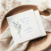 Something Blue Wildflower Boeket Bruidsmeisjesfees Servet