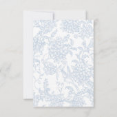 Something Blue Wildflower Bridal Shower Invitation Kaart (Achterkant)