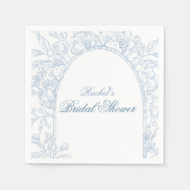 Something Blue Wildflower Bridal Shower Invitation Servet