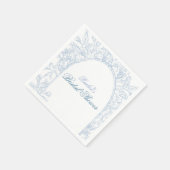 Something Blue Wildflower Bridal Shower Invitation Servet (Hoek)
