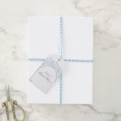 Something Blue Wildflower Bruidsdouche Uitnodiging Cadeaulabel (Met Touw)