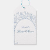 Something Blue Wildflower Bruidsdouche Uitnodiging Cadeaulabel (Achterkant)