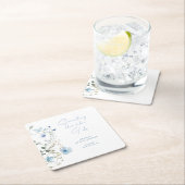 Something Blue Wildflower Bruidsuitnodiging Kartonnen Onderzetters (Insitu)