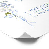 Something Blue Wildflower Ribbon Bloembalk Poster (Hoek)