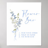 Something Blue Wildflower Ribbon Bloembalk Poster (Voorkant)