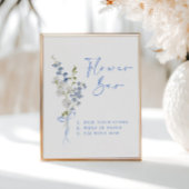 Something Blue Wildflower Ribbon Bloembalk Poster