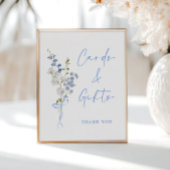 Something Blue Wildflower Ribbon Kaarten & Geschen Poster