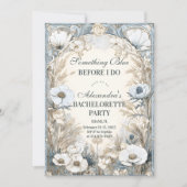 Something Blue Winter Bloemen Bachelorette Kaart (Voorkant)