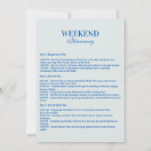 Something Blue Winter Floral Bachelorette Party Kaart (Achterkant)