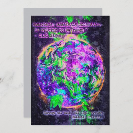 Something Incredible to Be Known Feestdagenkaart (Voorkant / Achterkant)