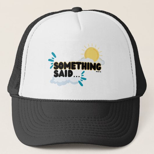 "Something Said" Honkbal Pet - Unisex (Voorkant)