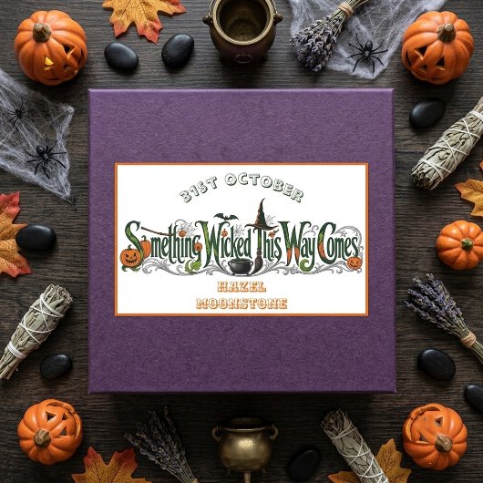 Something Wicked This Way Comes Funky Botanicals  Rechthoekige Sticker