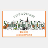 Something Wicked This Way Comes Funky Botanicals  Rechthoekige Sticker (Voorkant)