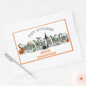 Something Wicked This Way Comes Funky Botanicals  Rechthoekige Sticker (Envelop)