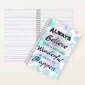 Something Wonderful Spiral Notebook Journal Notitieboek (Binnen)