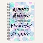 Something Wonderful Spiral Notebook Journal  Notitieboek (Voorkant)