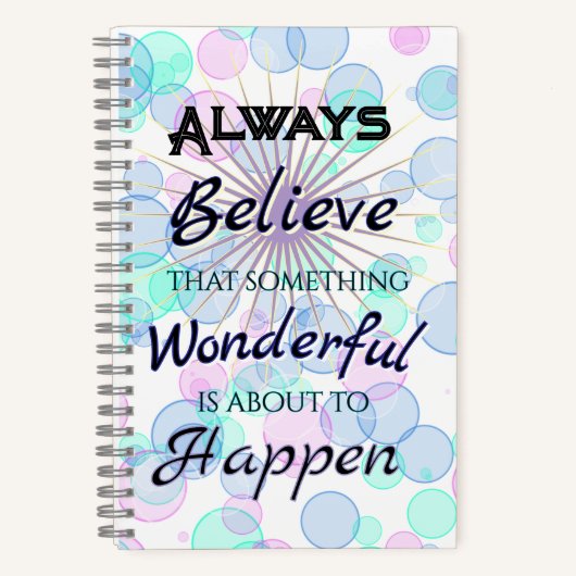 Something Wonderful Spiral Notebook Journal Notitieboek (Voorkant)