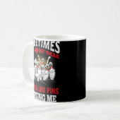 Sometimes I Can Almost Hear Bowling Pins Mocking M Koffiemok (Voorkant links)