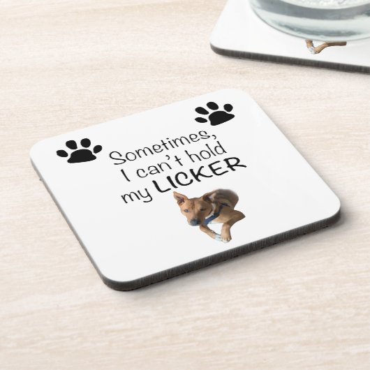 Sometimes I can't hold my Licker- Customizable Bier Onderzetter (Linkerzijde)