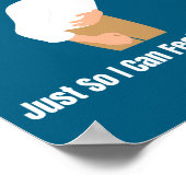 Sometimes I Drink Milk Lactose Intolerant Ironic  Poster (Hoek)