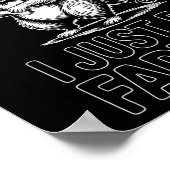 Sometimes i just be fartin farting raccoon funny  poster (Hoek)