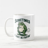 Sometimes I Just Be Fartin' Frog Funny Fart  Koffiemok (Links)
